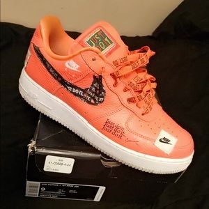 Air Force 1 premium JDI (Just do it) Orange